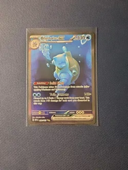 Pokemon TCG Blastoise EX SIR.200/165 Scarlet & Violet 151 Pack Fresh/Near Mint - Image 1