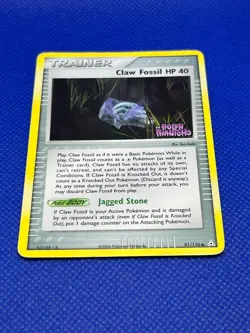 Pokemon Tcg Claw Fossil Trainer 91/110 Reverse Holo EX Holon Phantoms - Image 2