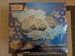 Pokemon TCG Stellar Crown Elite Trainer Box ETB Pokemon Center PKC Exclusive - Image 1