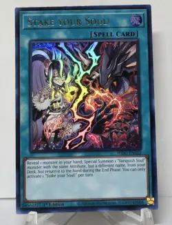 Stake Your Soul! WISU-EN023 Wild Survivors 1st Edition Yugioh TCG NM/M - Image 1