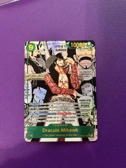 One Piece OP14-119 Dracule Mihawk Manga - The Azure Sea’s Seven English - MINTY! - Image 2