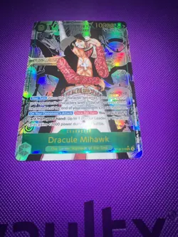 One Piece OP14-119 Dracule Mihawk Manga - The Azure Sea’s Seven English - MINTY! - Image 4