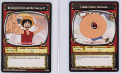 Monkey D. Luffy One Piece The Quest Begins Gum Gum 2005 Vintage set Near Mint - Image 1