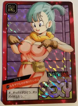 Carte Dragon Ball Z Super Battle Card Japan Sexy Prism 799 DBZ Carddass Bulma - Image 1