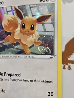 Eevee SWSH212 HD Swirls Holo Sword Shield Cosmos Black Star Promo Card - Image 1