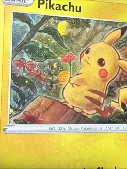 Pokemon Card Pikachu SWSH153 Advent Holiday Promo Snowflake Stamp NM - Image 3