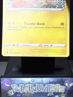 Pokemon Card Pikachu SWSH153 Advent Holiday Promo Snowflake Stamp NM - Image 4