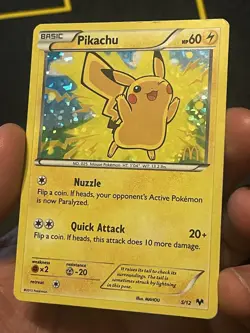 Pikachu 5/12 McDonald's Promos 2014 Pokemon Card DAMAGE/HP - Image 5