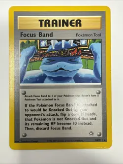 Focus Band - 86/111 - Pokemon Neo Genesis Unlimited Rare Card WOTC MP - Image 1