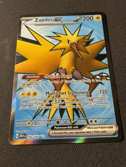 Zapdos ex - SV: Scarlet & Violet 151 Ultra Rare Holo Pokemon TCG Card 192/165 NM - Image 1