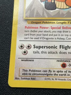 Pokemon Dragonite Black Star Promo 5 The First Movie Card MP / DMG (#1) - Image 5
