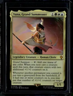 Yuna, Grand Summoner - 8 - Foil - FIC - NM - MTG Magic the Gathering - Image 1