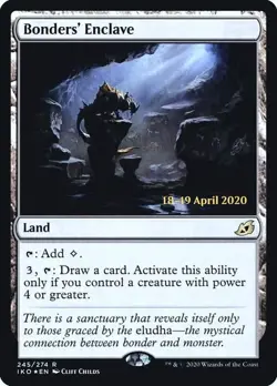 Bonders' Enclave [Ikoria: Lair of Behemoths Prerelease Promos] Foil Near Mint - Image 1