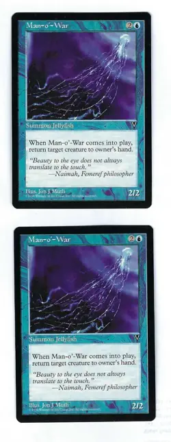 2x Man-o-War - Vision - Magic The Gathering NM/M (Never Played) - Image 1
