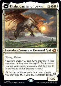 Eirdu, Carrier of Dawn Lorwyn Eclipsed Magic MTG NM - Image 1