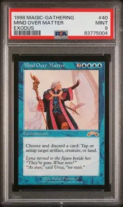 Mind Over Matter - Exodus - MTG - Mint - PSA 9. More MTG in Store - Image 1