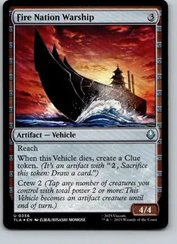 Fire Nation Warship - TLA - FOIL - 256 - MTG - Image 1