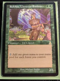 Rofellos, Llanowar Emissary - Urza’s Destiny - Reserved List Elf Legend - LP - Image 1