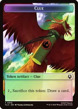 2x Foil Ally/Clue Token, Avatar Tokens, MTG, 2 pack, Magic - Image 2