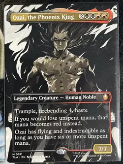 Ozai, the Phoenix King -Avatar - Borderless -Regular - Mtg -Near Mint-w/MagCase! - Image 2