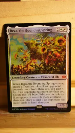 Beza, the Bounding Spring - NM - Foil - Bloomburrow - MTG - Image 1