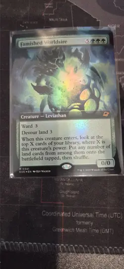 MtG Famished Worldsire (Extended Art) Foil - Image 1