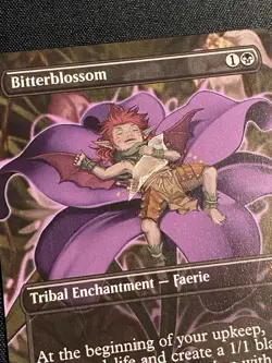 Bitterblossom Borderless Anime M 0072 Wilds Of Eldraine WOT MTG NM - Image 3