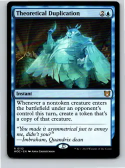 Magic the Gathering Theoretical Duplication Wilds of Eldraine Commander MTG - Image 1