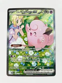 Pokemon TCG Lillie's Clefairy EX Journey Together 184/159 Mint Fast Shipping - Image 1