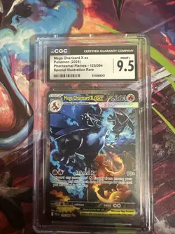 Mega Charizard X ex SIR 125 - 2025 Pokemon Phantasmal Flames - CGC 9.5 MINT+ 💎 - Image 1