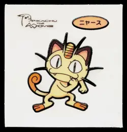 Meowth Daiichi Deco Bread Sticker Pokemon Japanese Heavily Played - Image 1