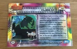 Clones!!! #29 1999 Pokemon Topps Mewtwo Strikes Back - Image 2