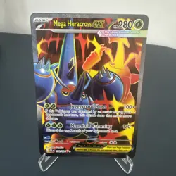 Pokemon TCG Mega Heracross Ex 108/094 Ultra Rare Phantasmal Flames - Near Mint - Image 1