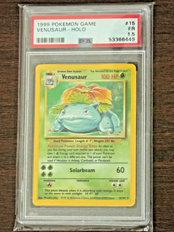 PSA 1.5 PR 1999 Base Set Venusaur 15/102 Holo Foil Pokemon WOTC Unlimited - Image 1