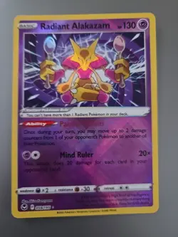 Radiant Alakazam 059/195 - Silver Tempest NM POKEMON - Image 1