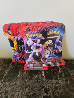 Pokemon TCG: Destined Rivals Sleeved Booster Pack / Lot of 10 - Image 1