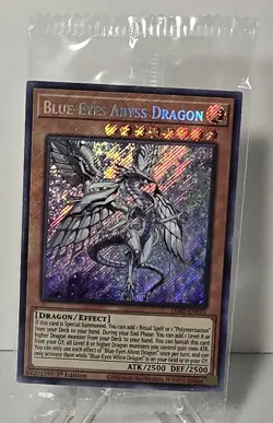 Blue-Eyes Abyss Dragon LDS2-EN015 Secret Rare 1st Edition Yugioh TCG SEALED NM/M - Image 1