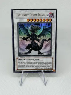 Yu-Gi-Oh Infernity Doom Dragon TSHD-EN042 Ultra Rare 1st Edition - Image 1
