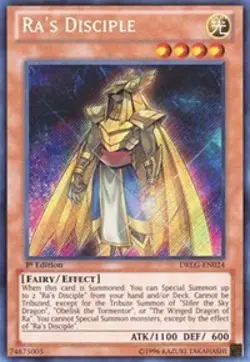 Ra's DiscipleSecret Rare - 1st Edition - DRLG-EN024 - Dragons of Legend - NM - Image 1