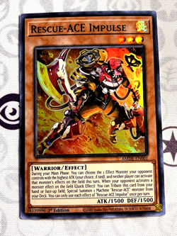 Rescue ACE Impulse - 1st Edition - AMDE-EN001 - Super Rare (NM) - Yugioh - Image 1