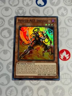 Rescue ACE Impulse - 1st Edition - AMDE-EN001 - Super Rare (NM) - Yugioh - Image 2