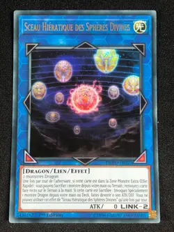 YUGIOH HIERATIC SEAL OF THE HEAVENLY SPHERES DUPO-FR027 1ST ULTRA NM FRENCH - Image 1
