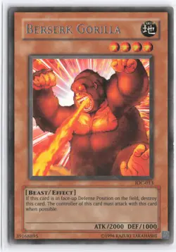 Yugioh - Berserk Gorilla IOC-013 Unlimited - Invasion of Chaos - Image 1