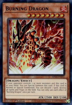 Yugioh - Burning Dragon (Ultra Rare) (1st Edition) - MP24-EN251 P - Image 1