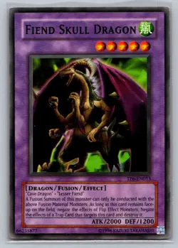 1996 Yu-Gi-OH! Fiend Skull Dragon TP6-EN013 - Image 1