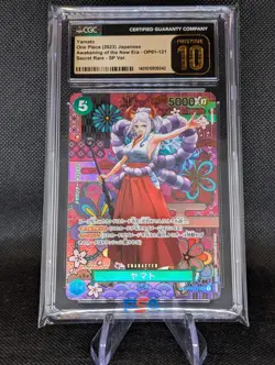 CGC Pristine 10 2023 One Piece Japanese OP05 121 Yamato Alt Art - Image 1