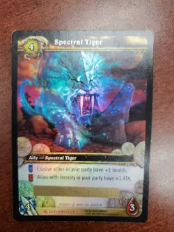 World of Warcraft Spectral Tiger LOOT Fires Of Outland Unused L@@K - Image 1