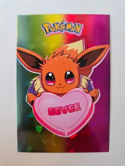 Pokemon Eevee Valentines Rainbow Holo - Pokemon Electric Card Database - Image 1