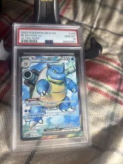 Psa 10 Pokemon Blastoise EX Holo Ultra Rare Card Scarlet VIOLET-151, 184/165, - Image 1