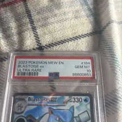 Psa 10 Pokemon Blastoise EX Holo Ultra Rare Card Scarlet VIOLET-151, 184/165, - Image 3